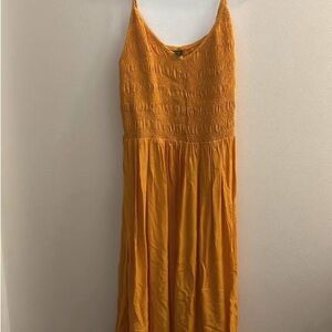 Elegant Orange Maxi Dress